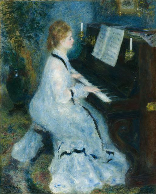 Pierre Auguste Renoir Woman at the Piano